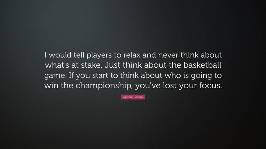 Basketball Motivation Think About The Game Wallpaper