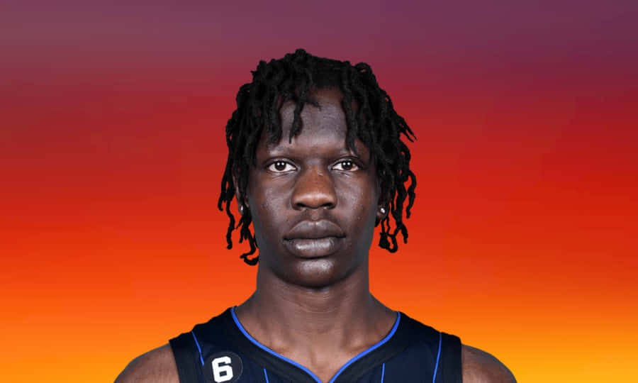 Basketball Player Portrait Bol Bol Wallpaper