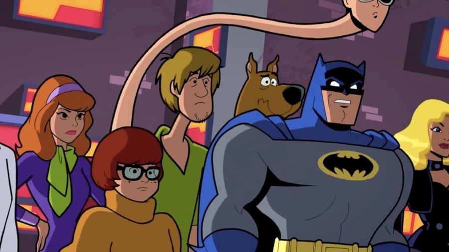 Batman And Blue Beetle Team Up In Action In Batman: The Brave And The Bold Series Wallpaper