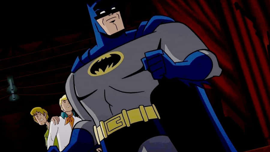 Batman And Blue Beetle Teaming Up In Batman: The Brave And The Bold Wallpaper