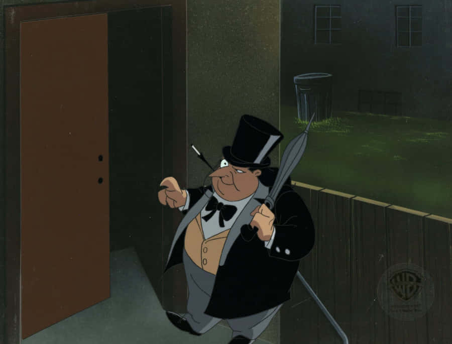 Batman And The Penguin Face To Face Wallpaper