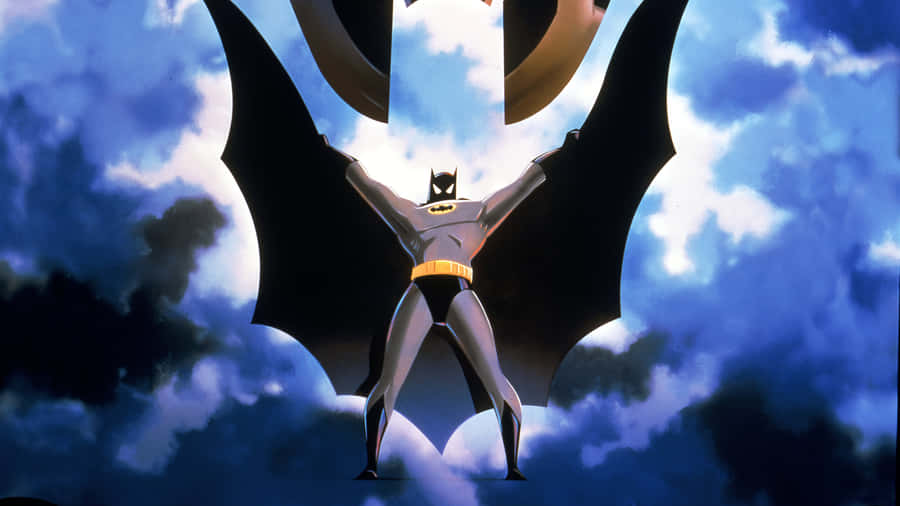 Batman And The Phantasm Face-off In An Action-packed Scene From Batman: Mask Of The Phantasm Wallpaper