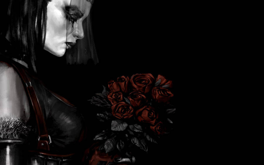 Batman Arkham City Red Roses Wallpaper