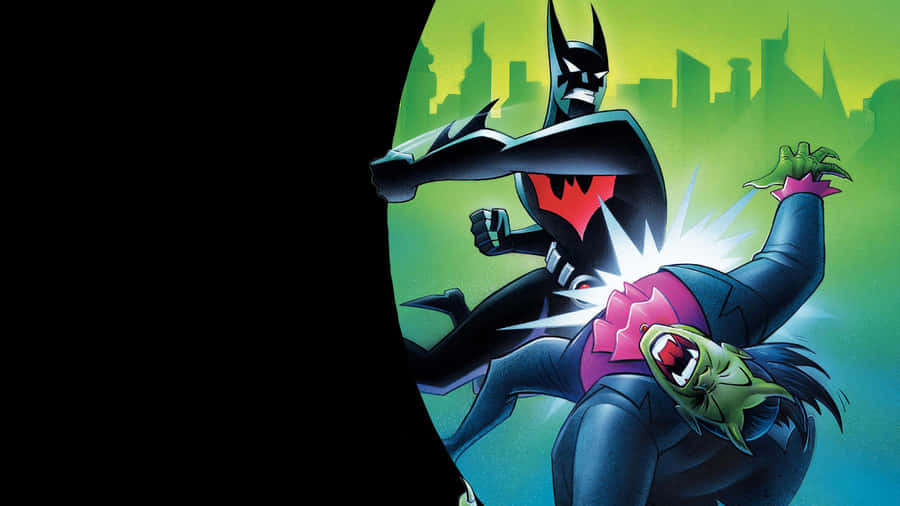 Batman Beyond And Joker Face-off Wallpaper