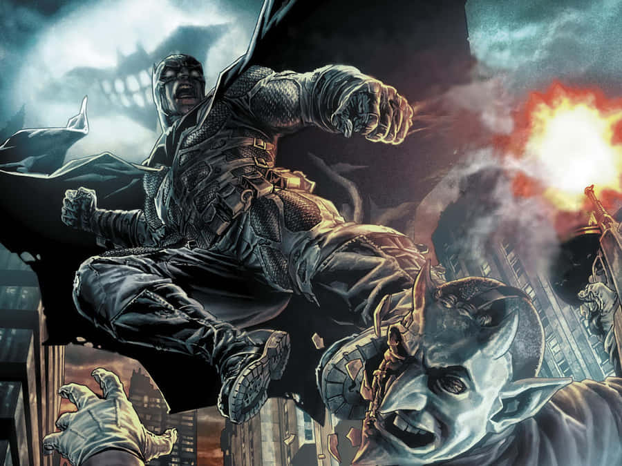 Batman Damned Action Scene Wallpaper