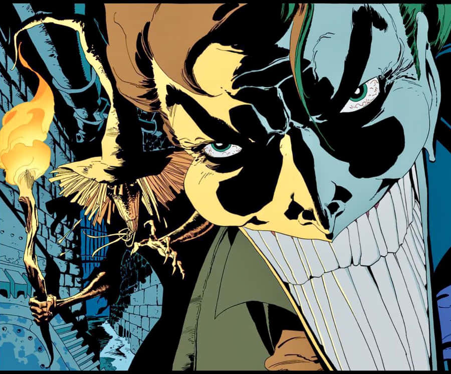 Batman Dark Victory Scarecrow Comic Art Wallpaper