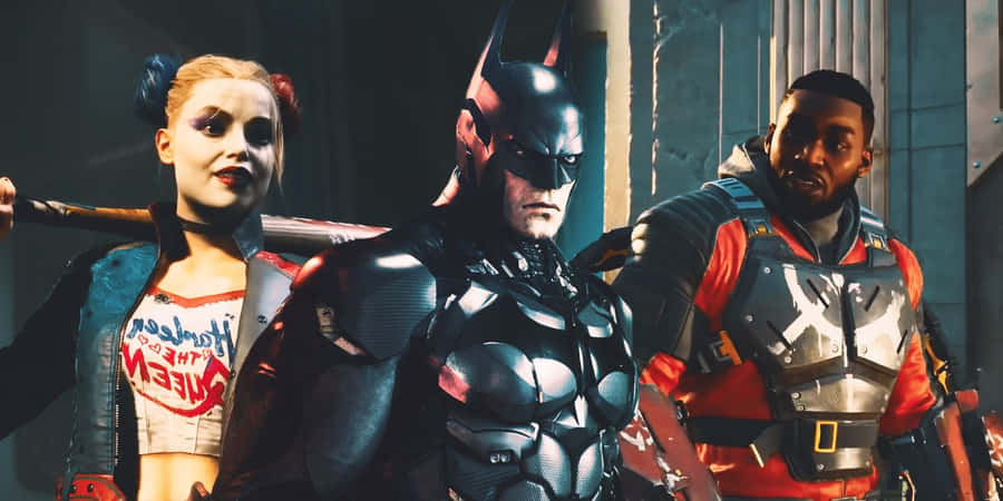 Batman Harley Deadshot Cosplay Trio Wallpaper