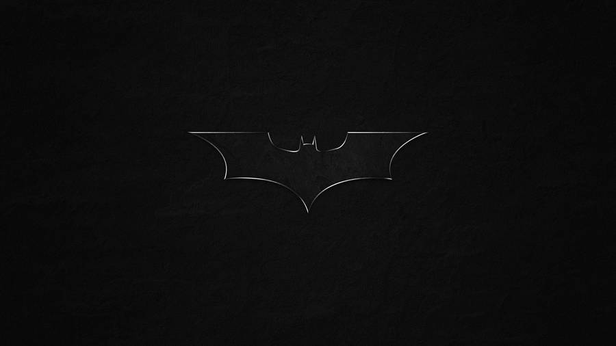 Batman Icon In Solid Black Wallpaper