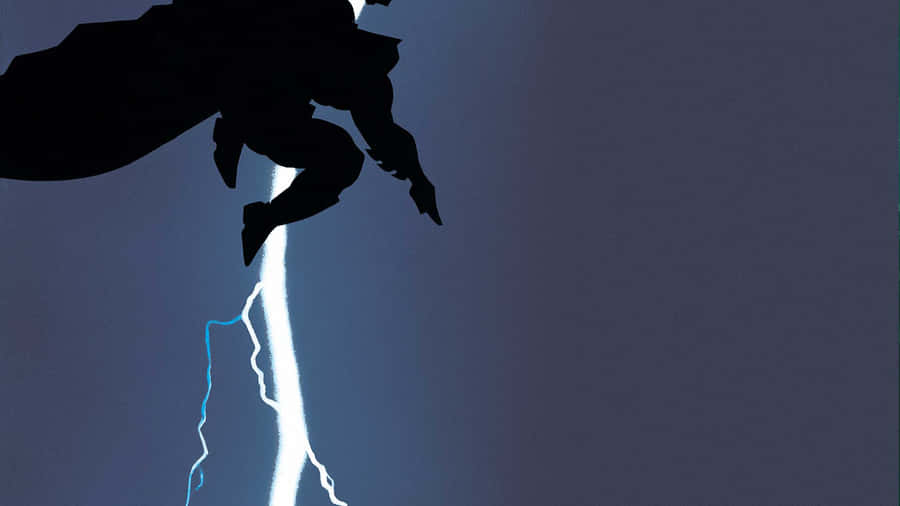 Batman Overlooking Gotham City In The Dark Knight Returns Wallpaper