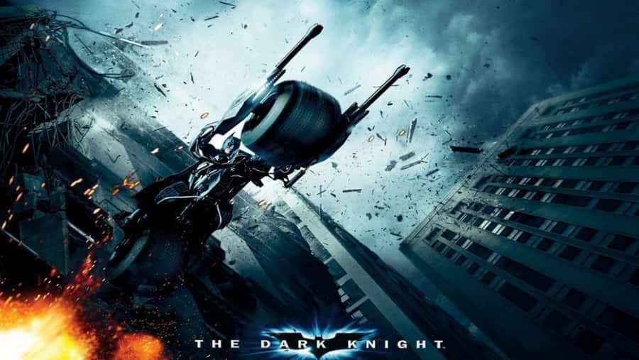 Batman Riding His Batcycle Dark Knight Hd Wallpaper
