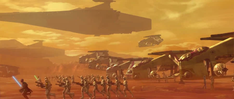 Battle_of_ Geonosis_ Epic_ Confrontation Wallpaper