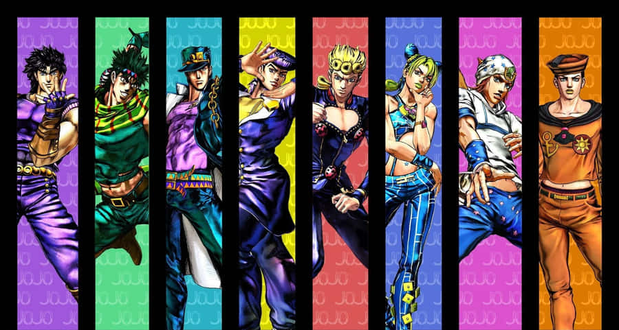 Battle Tendency Anime Action Scene Wallpaper