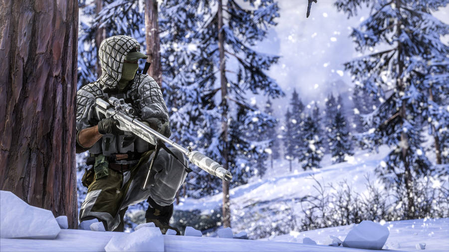 Battlefield 4 Snowy Forest Wallpaper