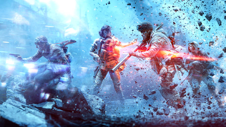 Battlefield 5: Intense World War Ii Action Wallpaper