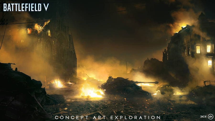 Battlefield 5 Smoke After War Wallpaper