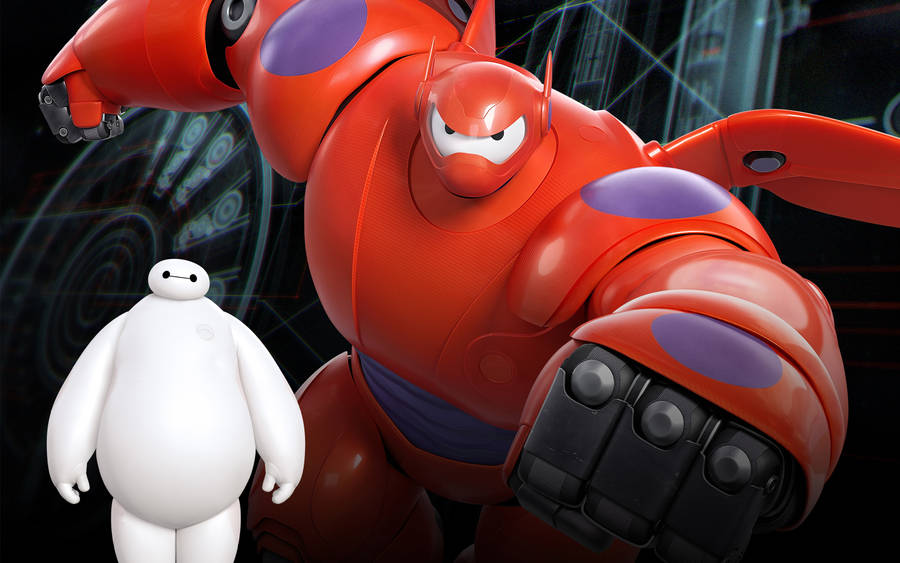 Baymax Big Hero 6 Red Wallpaper