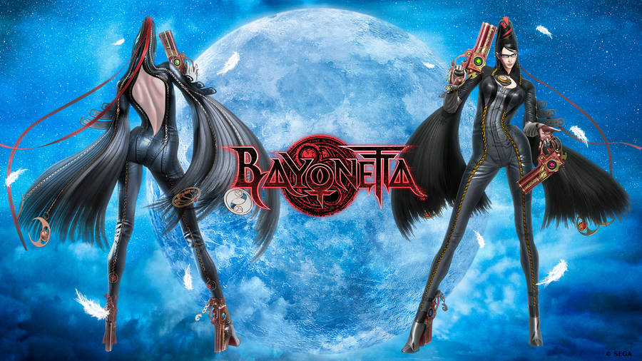 Bayonetta Front And Back Wallpaper
