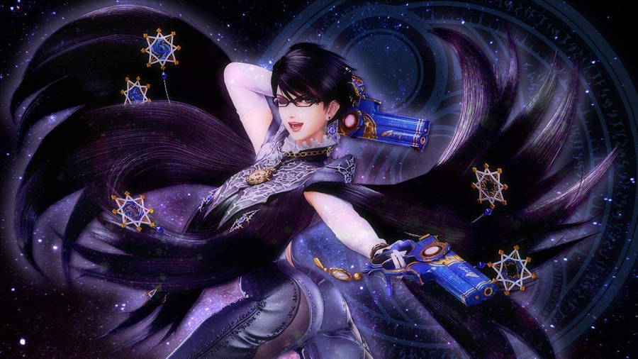 Bayonetta With Star Wallpaper