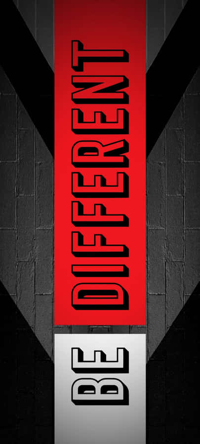 Be Distinct Vertical Graphic Quotes Wallpaper