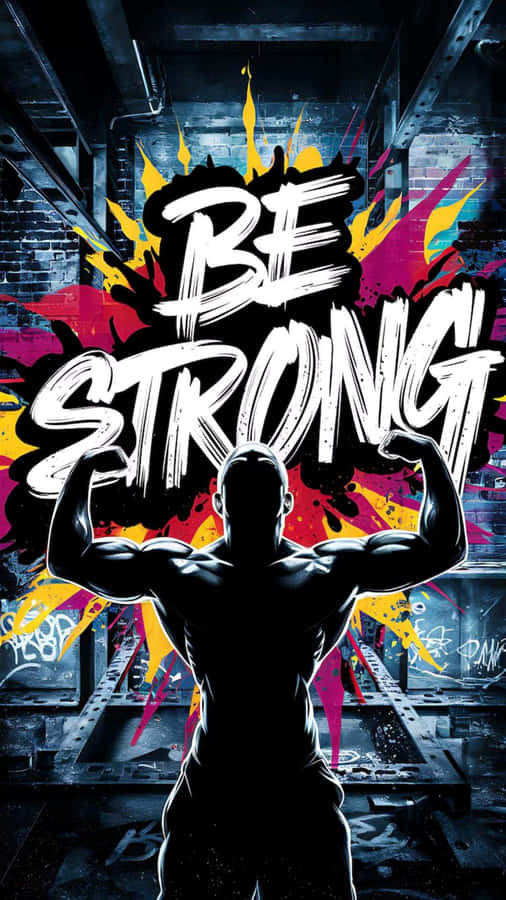 Be Strong Anime Gym Motivation Wallpaper