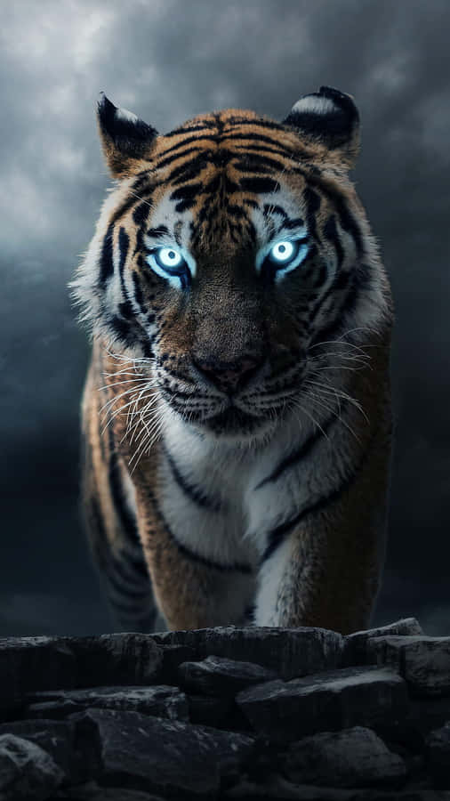`be Wild With The Tiger Phone` Wallpaper