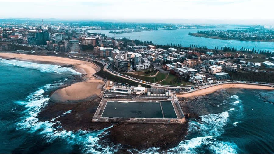 Beautiful Afternoon At The Newcastle Beach, Australia Wallpaper