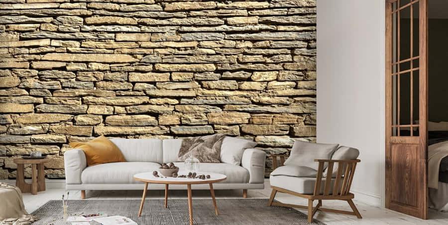 Beautiful Brown Stone Texture Wallpaper