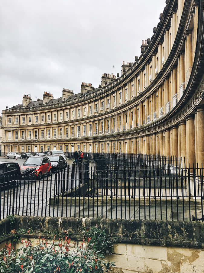 Beautiful City Skyline At Dusk Wallpaper