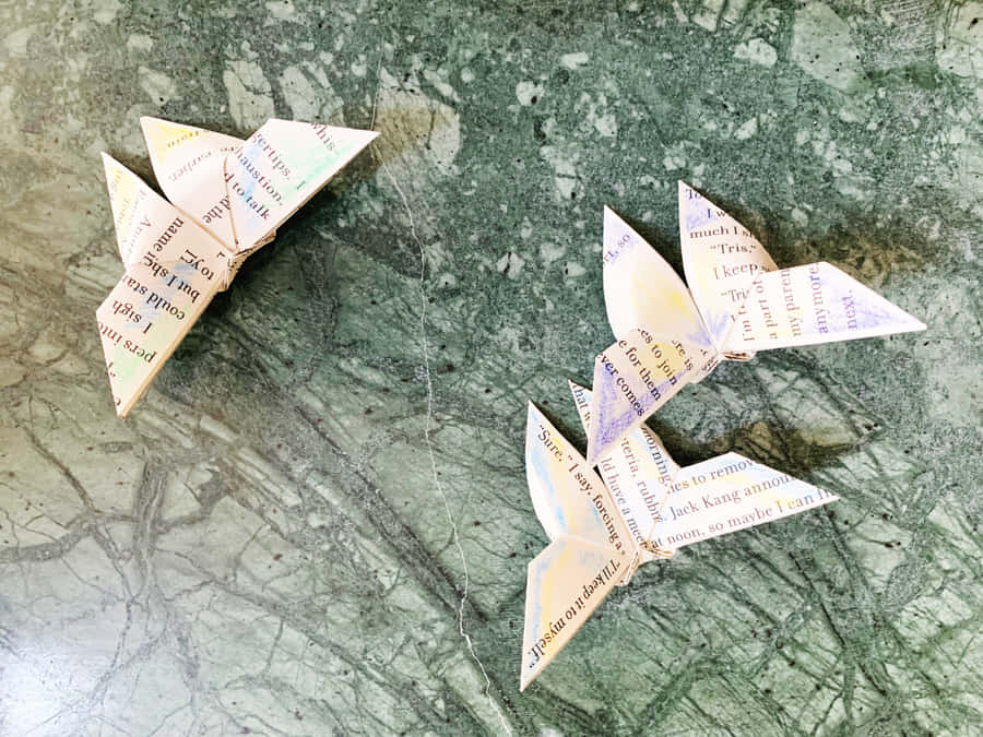 Beautiful Origami Butterfly Wallpaper