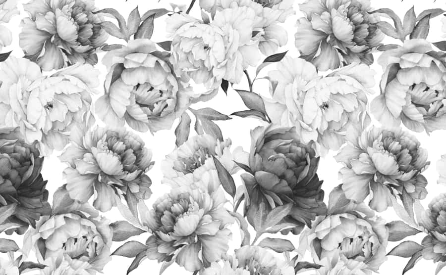 Beautiful Rose Pattern On A Wallpaper Wallpaper
