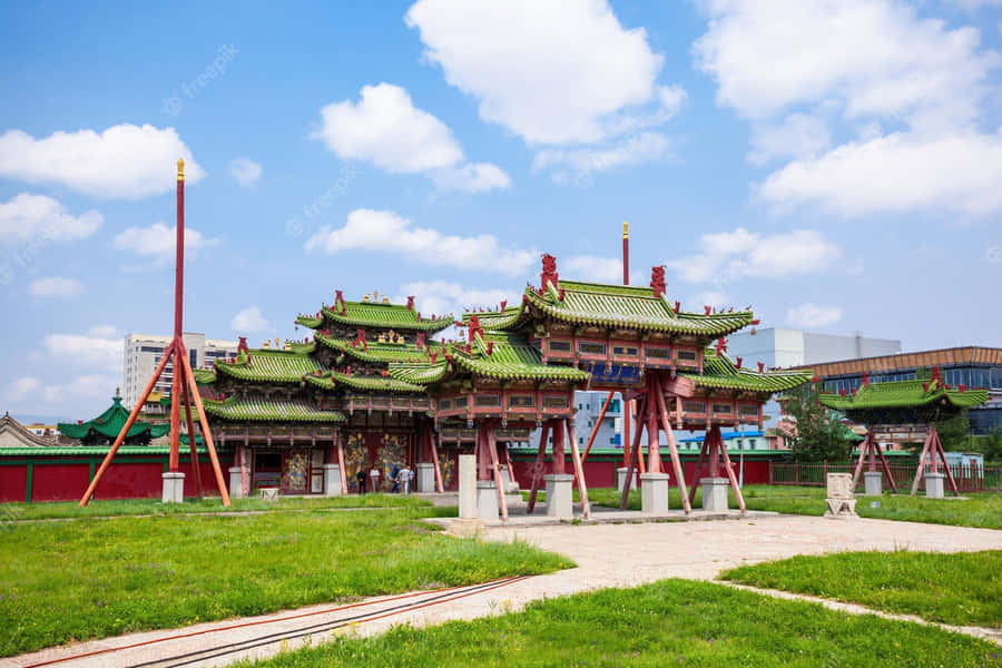 Beautiful Shot Winter Palace Of The Bogd Khan Wallpaper