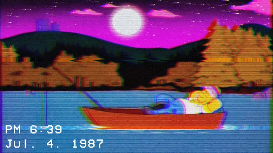 Beautiful Simpsons Aesthetic Themetic Wallpaper