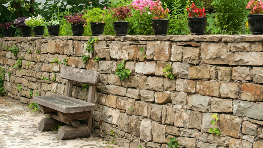 Beautifully Designed Garden Oasis Wallpaper