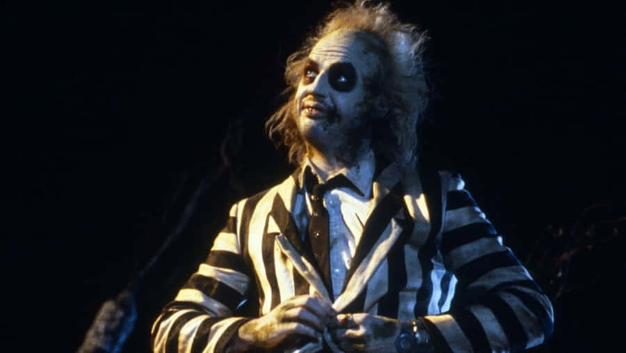 Beetlejuice Classic Character Pose Wallpaper