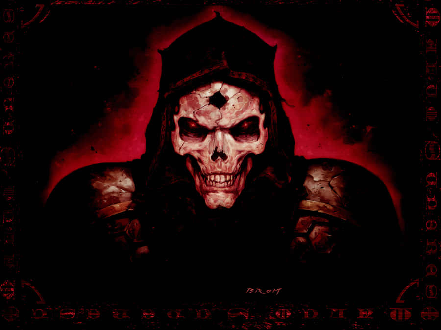 Behold The Evil Skull Wallpaper