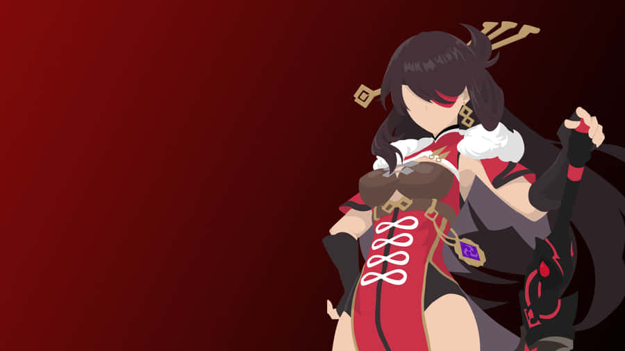 Beidou, The Fearless Leader, Standing Strong In A Genshin Impact Wallpaper Wallpaper