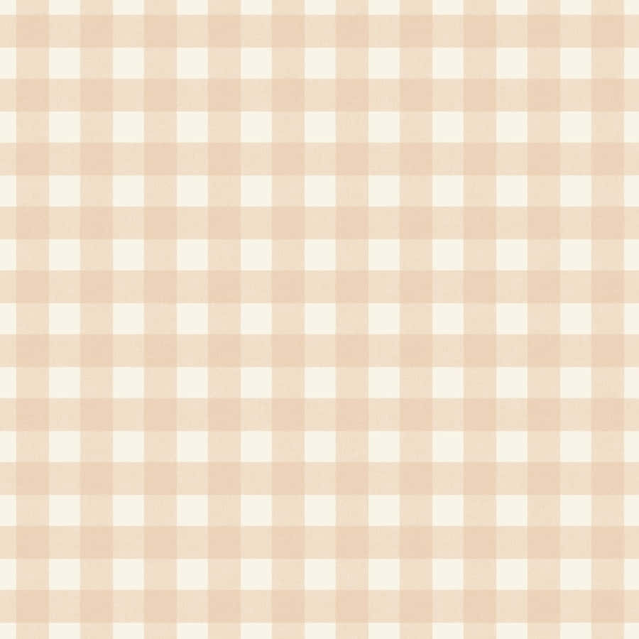 Beige Checkered Pattern Background Wallpaper