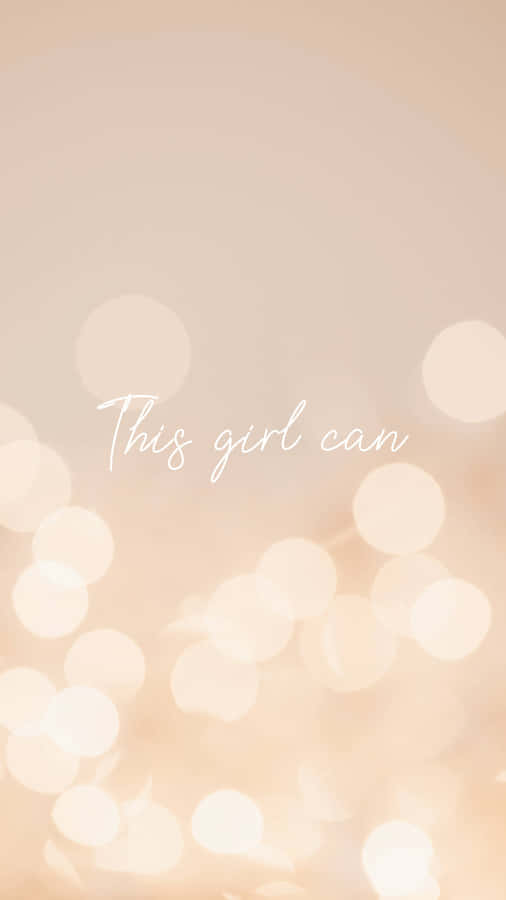 Beige Inspired Motivational Backdrop Wallpaper