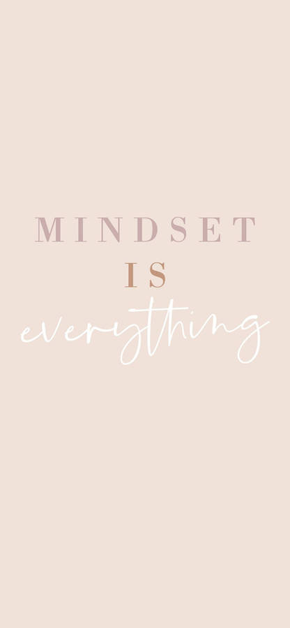 Beige Minimalist Mindset Wallpaper