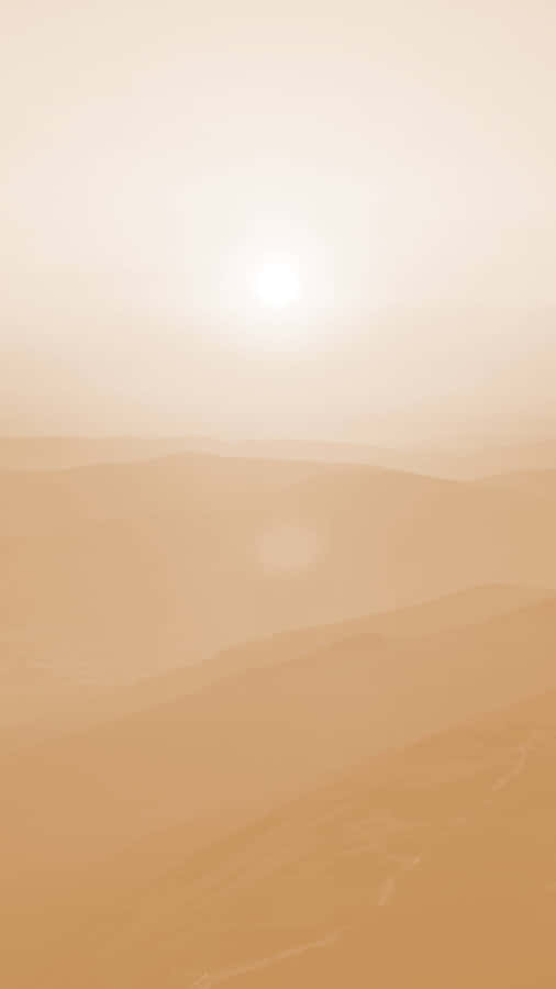 Beige Vanilla Desert Sunrise Wallpaper