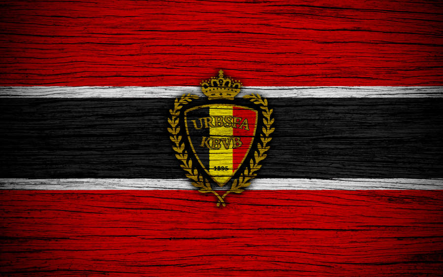 Belgium National Football Team Wood Flag Wallpaper