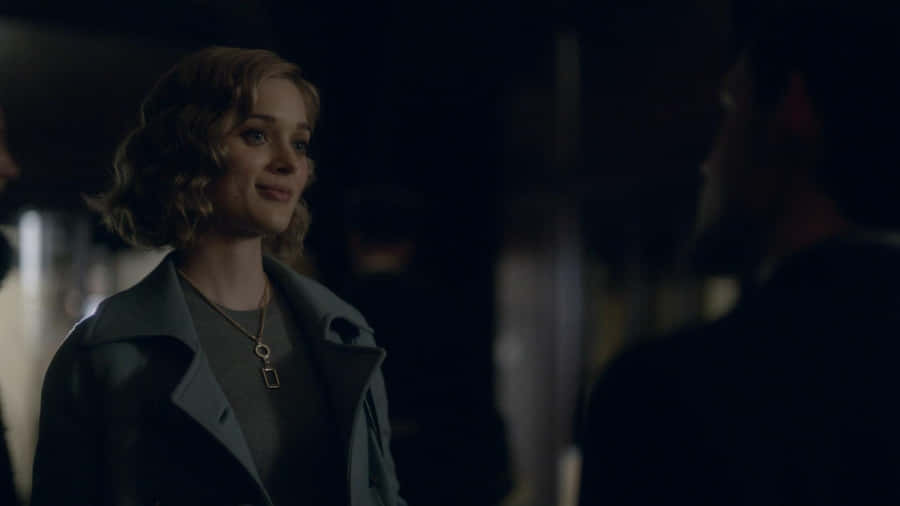 Bella Heathcote Captivating Portrait Wallpaper