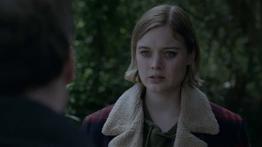 Bella Heathcote Concerned Expression Wallpaper