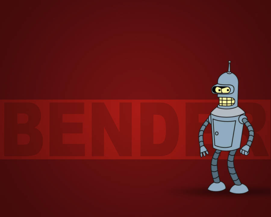 Bender Red Futurama Poster Wallpaper