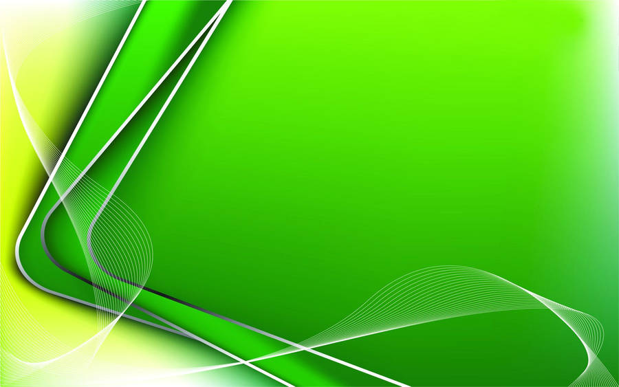 Bending Green Abstract Lines Wallpaper