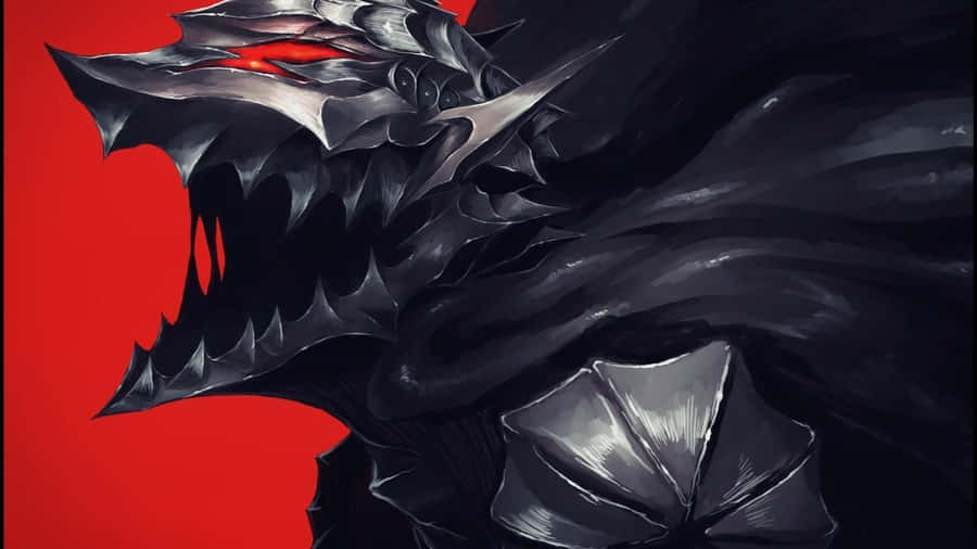 Berserk Armor Fierce Scream Red Wallpaper