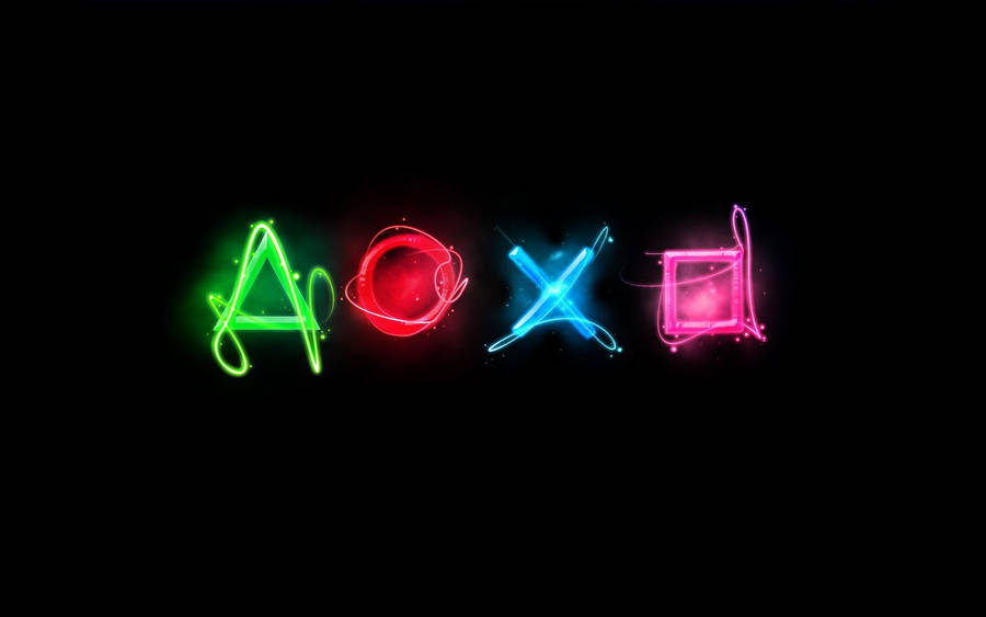 Best Ps4 Neon Buttons Wallpaper