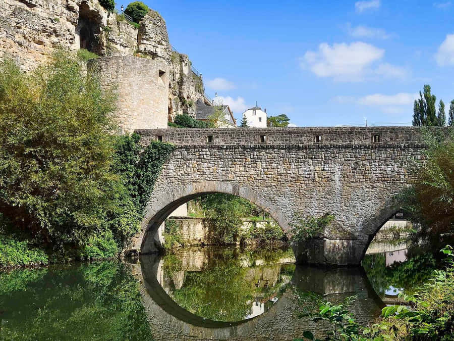 Bettembourg Medieval Stone Bridge Wallpaper