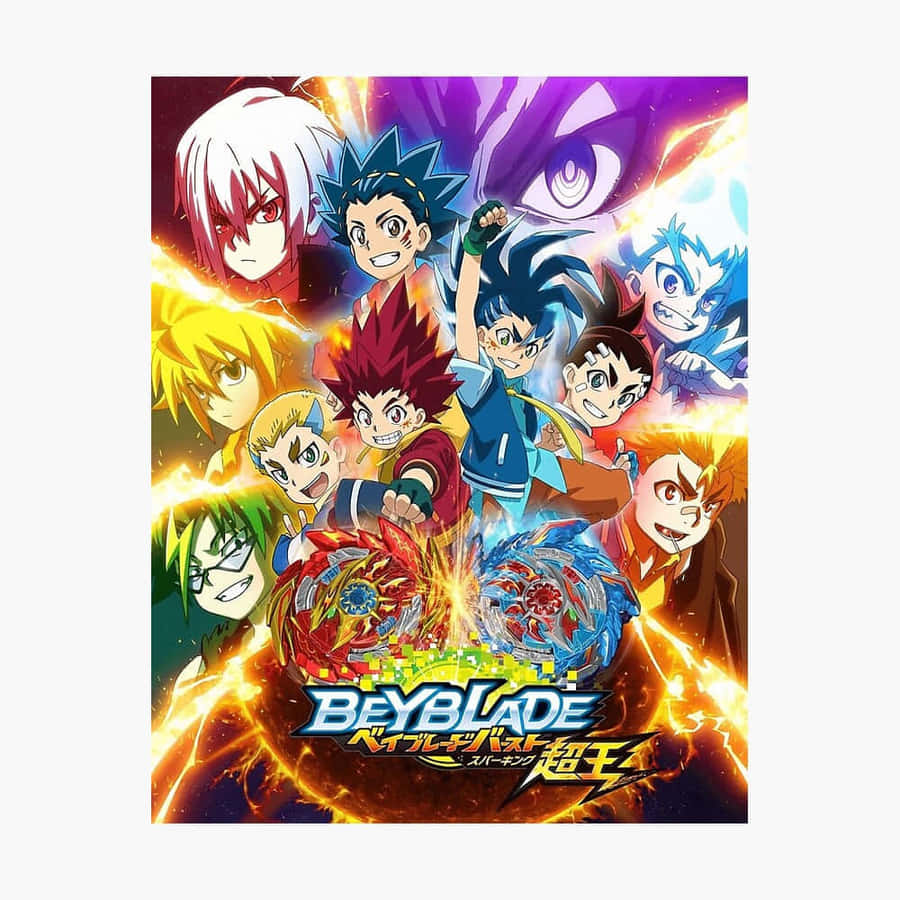 Beyblade Burst Characters Showcase Wallpaper