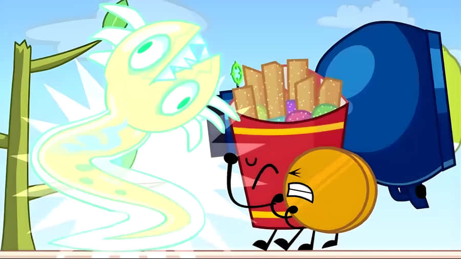 Bfdi Characters Encounter Ghost Wallpaper